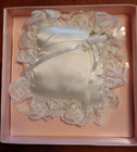Dakin Lace   Satin Ring Bearer Pillow Wedding Accessory With Original Box - Euc