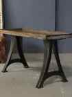 Antique Machinist Table  Steel And Cast Iron Industrial Table  Industrial Work