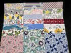 Best 20 Vintage Feedsack Fabric Quilt 5x8  Flour Sack Material 1940s Mixed Lot