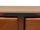 Antique Library Bureau Sole Makers Card Catalog 6 Drawer Oak File Cabinet Read
