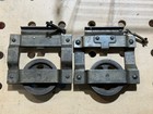 Pair Of Vintage Industrial Barn Door Rollers