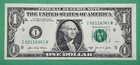  1 One Dollar Bill 2021 Over Inked Serial Number Error Note Us Federal Currency