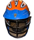 Cascade S Lacrosse Helmet Osfm Orange Blue Chin Guard Bulldogs