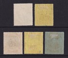 Matt s Stamps Scott Barbados  131-134  136 Colony Seal 1916-18 Issues Used Cv 64