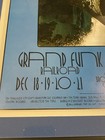 Vintage 1969 Santana Concert Poster Bill Graham No  207 Grand Funk Framed