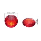 10 Pcs Flat Back Round Acrylic Rhinestones 40mm Red Flatback Crystal Diy