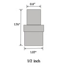 Dsy 1 2 Inch White Sch40 Pvc Adapter Pipe Fittings male Inch  