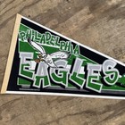 Vintage 1995 Philadelphia Eagles Nfl Football Pennant Tag Express 12    X 30   