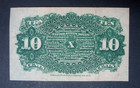 1863 United States 10 Cents Fractional Currency Note   Crisp Borderline Unc unc