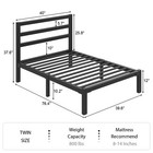 Full Queen Size Bed Frame With  strong Metal  Under Bed Storage  No Box Spring 