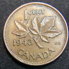 1943 Canada One Cent Coin - King George Vi Canadian Penny