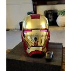 Autoking Iron Man Gold Mk5 Helmet Electronic Voice Activated Open close Mask New