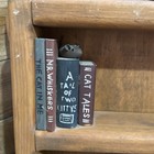Vintage Solid Wood Wall Shelf  Cat Theme  3 Wood Pegs For Keys