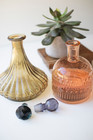 Set Of 2 Glass Decanters Great Gift Option Beautiful Accent Indoor Decor