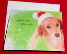 10- Dachshund    santa Hat Christmas Cards New Wiener Dog Festive Holidays Doxie