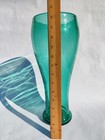 Rare Blenko Handmade Glass 5728 Tall Jar-vase In Sea Green  Wayne Husted Design