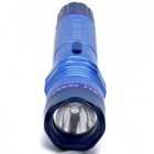 Blue 350 Million Volt Personal Security Stun Gun Led Flashlight   Case New