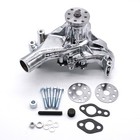 For Sbc Chevy Alum Pulley Bracket Kit W alternator Power Steering Longwater Pump