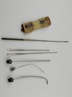 Vintage Medical Instrument Lot Needles Probes Attachments Surgical Ent Urology 