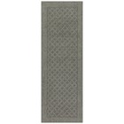2 x6  Solid Diamond Olefin Pewter Gray Indoor Runner Rug Living Room Bedroom Mat