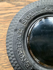 Rare 1940 s - Vintage General Tire Squeegee Ashtray - Glass  Rubber  5 1 2  Diam