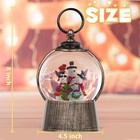 Snow Globe Christmas Decorations Indoor  Snowman Light Up Musical Snow Globes   