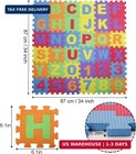 Baby Foam Play Mat  36-piece Set   6 1x6 1 Inch Interlocking Alphabet And Number