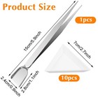 10pcs White Triangle Bead Sorting Trays And 1pcs Handy Tweezer With Scoop  Rh   