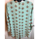 Rose   Olive Floral Dot Blouse Womens M Mint Green Tunic Boho Cottagecore Chic