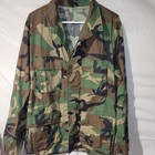 vintage Us Army Bdu Woodland Camo Combat Jacket Shirt Coat Medium Long 