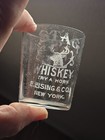 Antique Rare Stag Whiskey Pre Pro Advertising Shot Glass E Eising Co Ny New York