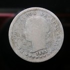 1882 Colombia Silver 10 Centavos
