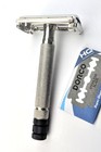 1952 Gillette Super Speed Black Tip De Razor  X-2  Nice Shape
