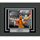 Framed Autographed signed Mike Tyson Belts Boxing 16x20 Photo Jsa Coa