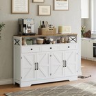 51   Large Sideboard Buffet Cabinet With Charging Station Kitchen  Dining Room