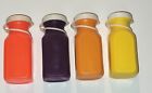  Vtg  637 Fisher Price Replacement Milk Bottles With Caps Some Rare Colors