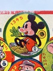 Vintage Japanese Menko Mickey Mouse Popeye Betty Boop Card Uncut Sheet