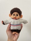 Vintage Monchhichi Sekiguchi Blinking Eyes Monkey Thumb Sucker Plush Toy Small