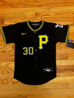 Paul Skenes  30 Pittsburg Pirates Black Jersey Stitched Youth Medium Jersey