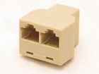 5x Rj45 1x2 Ethernet Connector Y Splitter 1 To 2 Sockets Internet Cable Cat 5 6
