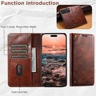 Retro Leather Flip Wallet Case Cover For Iphone 17 Pro Max 16 15 14 13 12 11 8 7