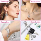 400 Pcs Silver Charms For Jewelry Making  Wholesale Bulk Lots Tiny Assorted Mixe