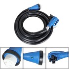 Power Inlet Box Combo Kit Twist Lock   50a 25ft Rv Extension Cord   125 250v Led