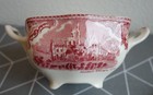 Vintage Johnson Bros Old Britain Castles Pink 5 Piece Tea Pot Set Sugar Creamer