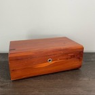 Lane   Vintage Cedar Salesman Sample Wood Chest Box Jewelry Storage Small Brown