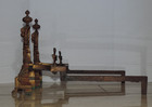 Antique Brass Andirons 1920s Louis Xvi French 13 Inch Fireplace Statues