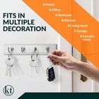 Wall Mounted Key Rail Rack Hanger Holder With 4 Hooks Storage Organizer Home