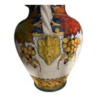 Italian Majolica Pottery Vase Il Ninfeo Amalfi Hand Painted Urn Signed Leona
