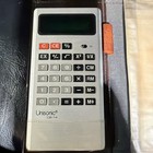 Vtg Unisonic Cb-14 Pocket Calculator Green Vacuum Fluorescent Display W cover