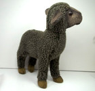 Hansa Plush Gray Lamb Realistic Poseable Stuffed Toy 12 